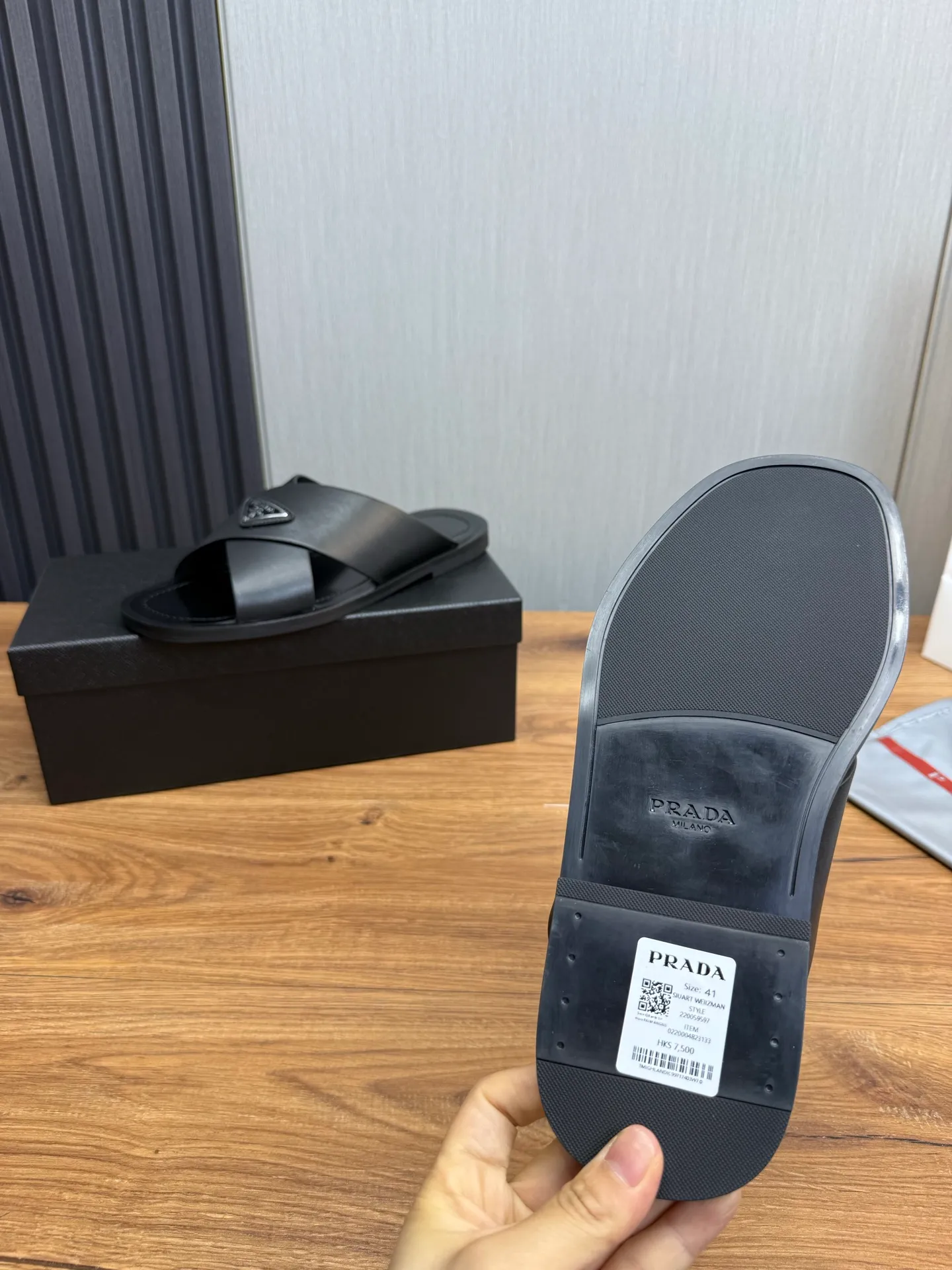 Factory price 340💰 ＰＲＡＤＡPrada - popular men's slippers hot sale 🔥 🩴Official website one to one production 38-45 sizes 45 46 🉑️Customized!